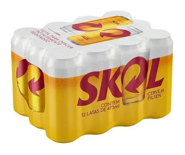 Cerveja Skol Pilsen 473ml 12 Un